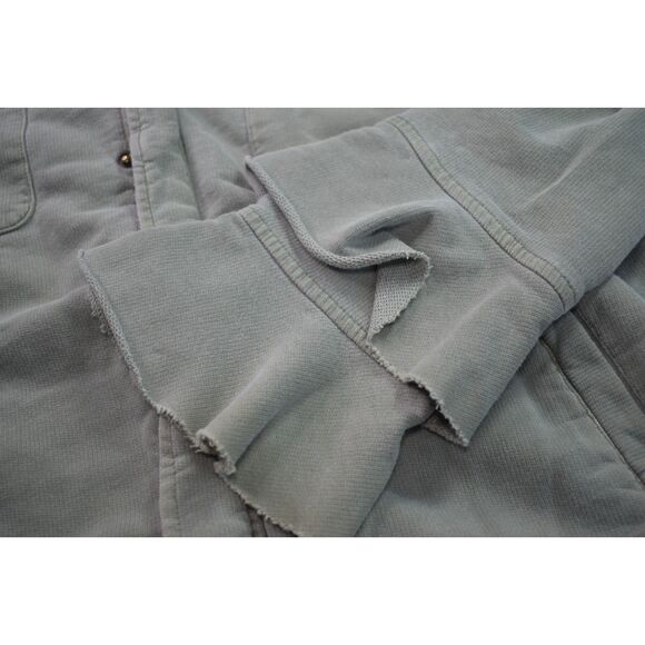 Sanctuary Hooded Ruffle Sleeve Jacket Army Green Casual Full Zip Womens Medium - Picture 5 of 9